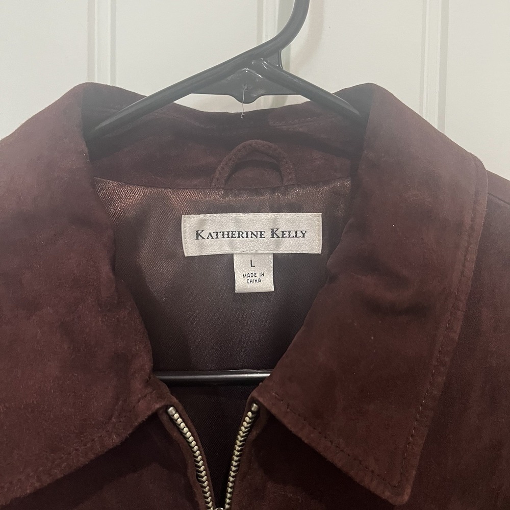 Women's  Brown‎ Lamb Skin Jacket Large - Picture 3 of 10